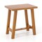 Natural Wooden Bathroom Shower Stool with 4 Legs Ideal Use as Side Table or Plant Stand